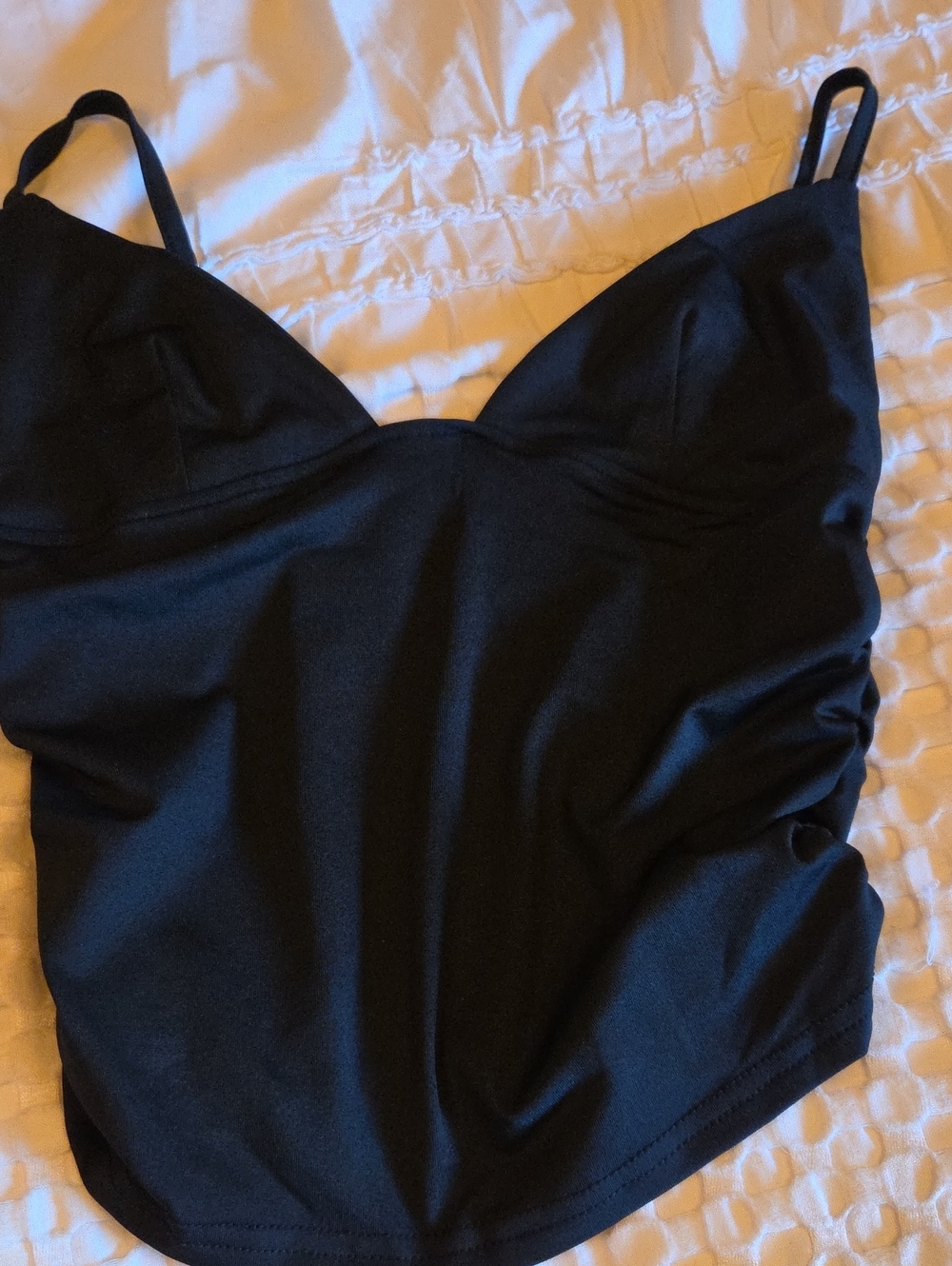 Black Women's Cami Tank Top Medium